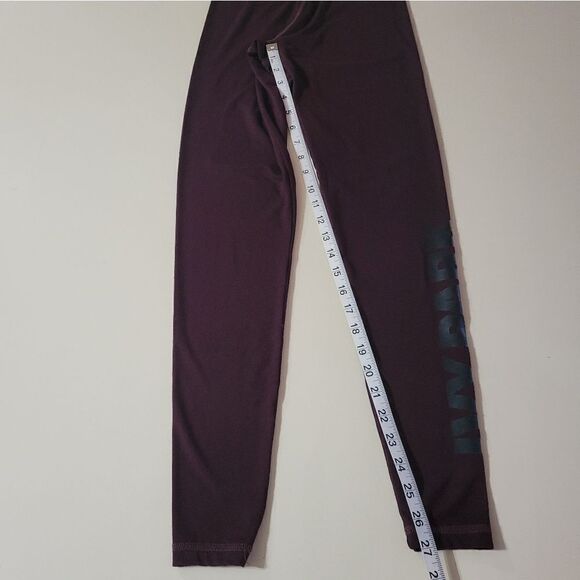 Ivy Park Burgundy Logo Branded Leggings - Picture 8 of 14
